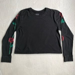 Hollister Cropped Long Sleeve Tee